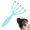 Angzhili Handheld Scalp Massager, SPA Claw Massager with Steel Balls, Gentle Scalp Massage for Stress Relief (Blue) view 1