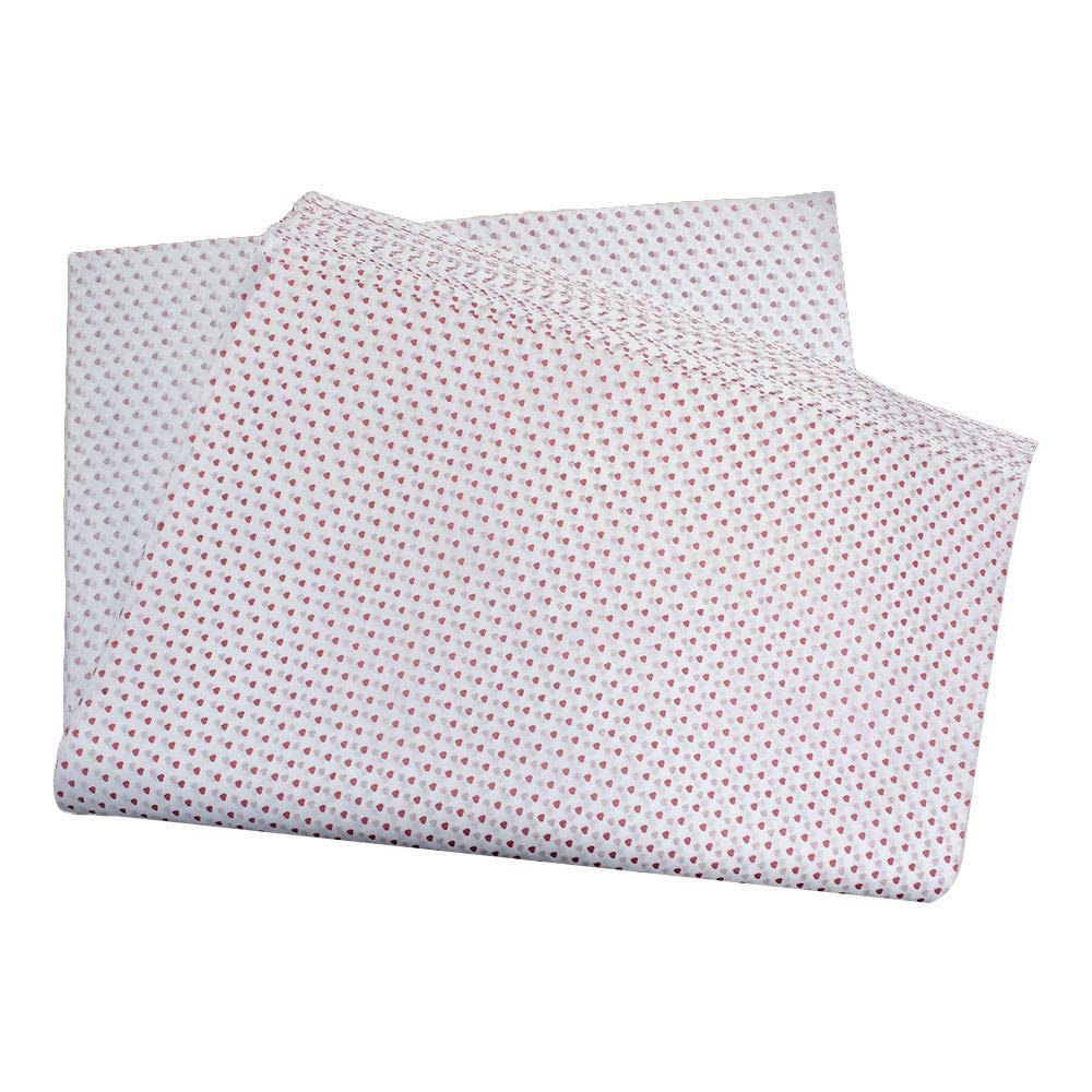 240 Pc 20'' x 30'' RED Heart Polka Dot Pattern Print Tissue Paper Gift Wrapping Tissues