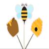 12 Count- BEE HIVE, HONEY, Bumble Bee Cupcake Toppers, Bee Cupcake Toppers, Bumble Bee Birthday, Bumble Bee Party, Bumble Bee Baby Shower, Bumble Bee Party Supplies, Decorations view 1