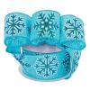 2 1/2" X 10 Yards Blue Snowflake Linen Ribbon Christmas view 1