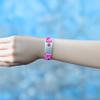 LinnaLove Medical Alert Bracelets Cartoon Emergency ID bracelets with customize engraved (Pink Dinosaur) view 4