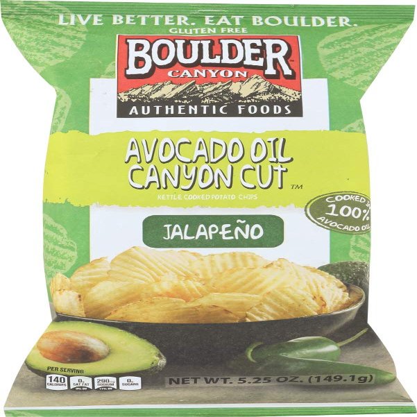 (NOT A CASE) Avocado Oil Canyon Cut Potato Chips Jalapeno