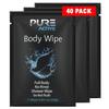 Shower Body Wipes, 40 Individually Wrapped Personal Hygiene Body Wipes for Women and Men, Keep Clean After Gym Travel Camping Outdoors Sports view 1