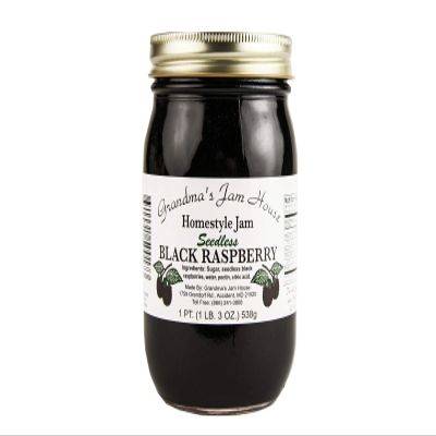 Grandma's Seedless Black Raspberry Jam - 16oz Jar