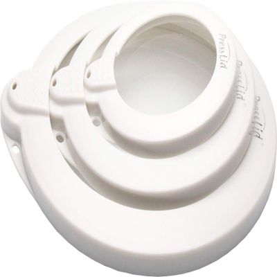 Chef Concept Wrap Reusable White Set of 3 Press Lids NP-PL03-1