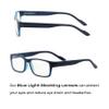 Readerest Blue Light Blocking Reading Glasses (Blue, 1.50 Magnification) Computer Eyeglasses With Thin Reflective Lens, Antiglare, Eye Strain, UV Protection, Stylish For Men And Women view 3