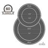 OCCASIONS 120 Plates Pack,(60 Guests) Heavyweight Premium Wedding Party Disposable Plastic Plates Set -60 x 10.5'' Dinner + 60 x 7.5'' Salad/Dessert (Diamond in White & Gold) view 4