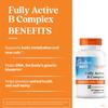 Doctors Best Fully Active B Complex, Energy & Cellular Support, Non-GMO, Gluten Free, Soy Free, Vegan 60 Veggie Caps view 4