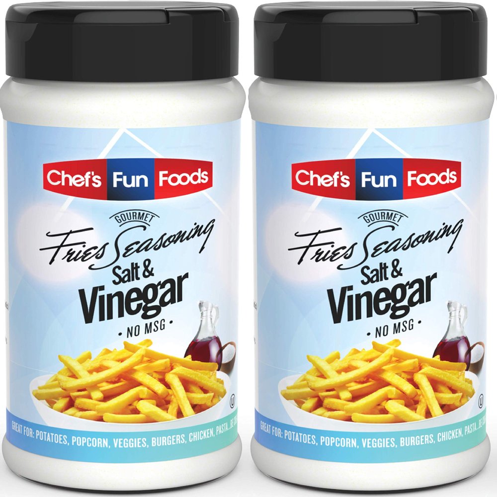 Gourmet Fries Seasonings Bottle, Salt and Vinegar, 12 Ounce (2 Pack)
