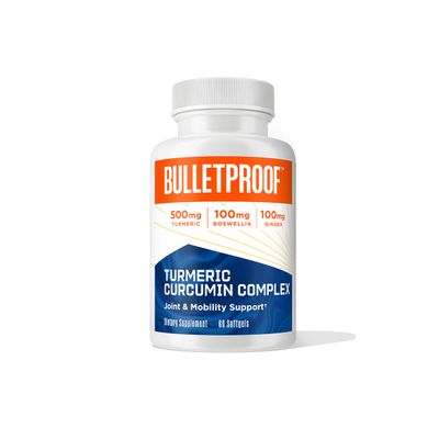 Bulletproof Turmeric Curcumin Complex Inflammation Response Softgels, 60 Count, Keto Supplement for Joint and Inflammation Support, Antioxidant Support, Packaging May Vary