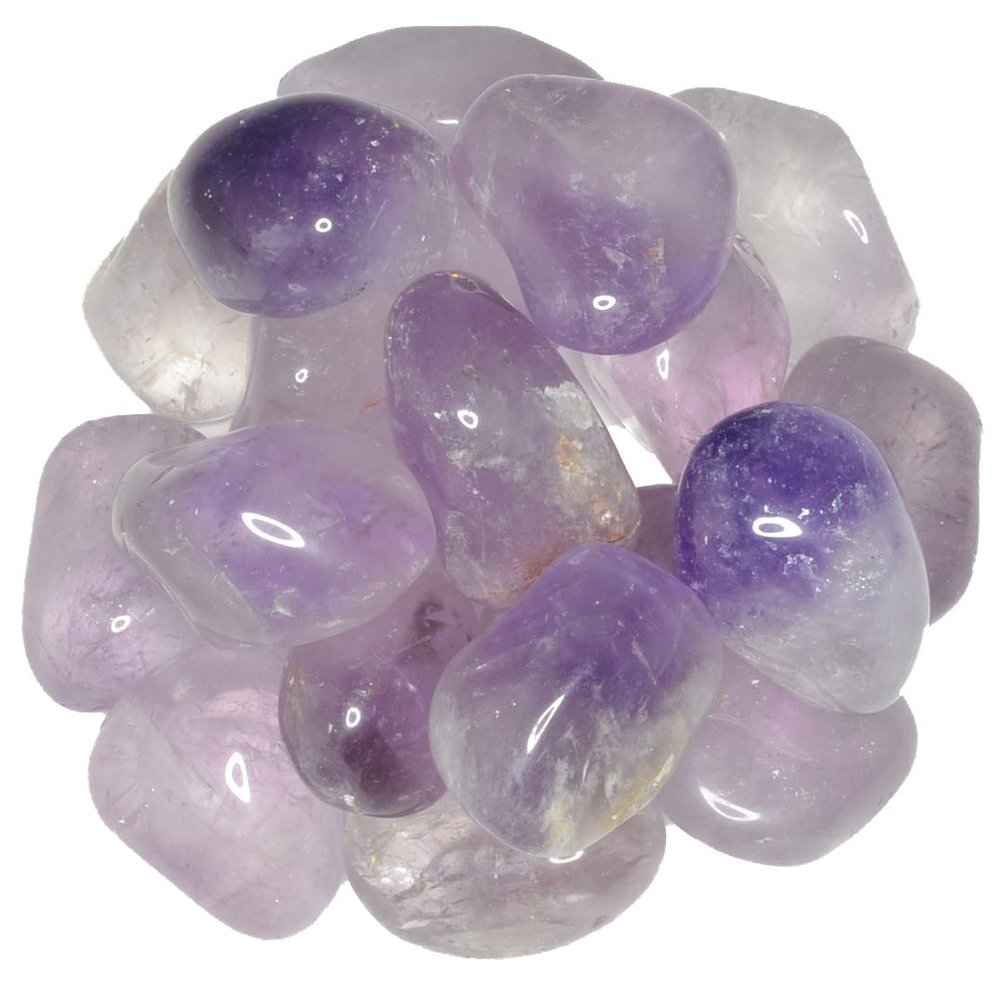 Hypnotic Gems Materials: 5 lbs Amethyst Tumbled Stones - Grade 2 - Large - 1.25" to 1.75" Avg. - Bulk Natural Rocks Polished Gemstone Supplies for Wicca, Reiki, Energy Crystal Healing