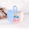 Single Cupcake Containers with Handle for Party Favors, Baby Shower, Wedding, Birthday Dessert Packaging, Pack of 12 (Blue) view 3