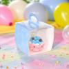 Single Cupcake Containers with Handle for Party Favors, Baby Shower, Wedding, Birthday Dessert Packaging, Pack of 12 (Blue) view 4