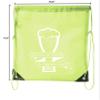 Custom St Patrick's Day Backpack Personalized Drawstring Bags, Reusable Gift bag - 10PK Lime CE2500Patty S3 view 2