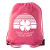 Custom St Patrick's Day Backpack Personalized Drawstring Bags, Reusable Gift bag - 3PK Pink CE2500Patty S2