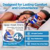resplabs CPAP Mask Liners Compatible with ResMed AirFit AirTouch F20 Full Face Masks Reusable Soft Fabric Cushion Covers Universal 4 Pack view 4