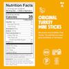Chomps Snack Size Original Turkey Jerky Meat Sticks, ABF Turkey, Keto, Paleo, Whole30 Approved, Low Carb, High Protein, Gluten Free, Sugar Free, 35 Calories, 0.5 Oz (Pack of 24) view 2