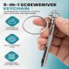 5 in 1 Optical Keychain Mini Precision Stainless Steel Screwdriver for glasses Frame Sunglasses, Jewelry, and Watch Repair Nosepad Repair By Sports World Vision view 2