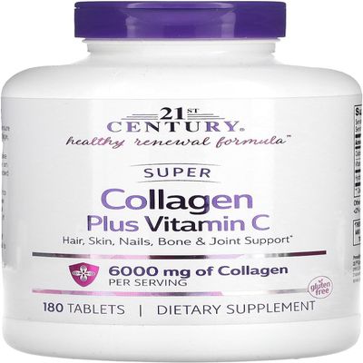 21st Century Super Collagen Plus C - 180 ct, Pack of 2