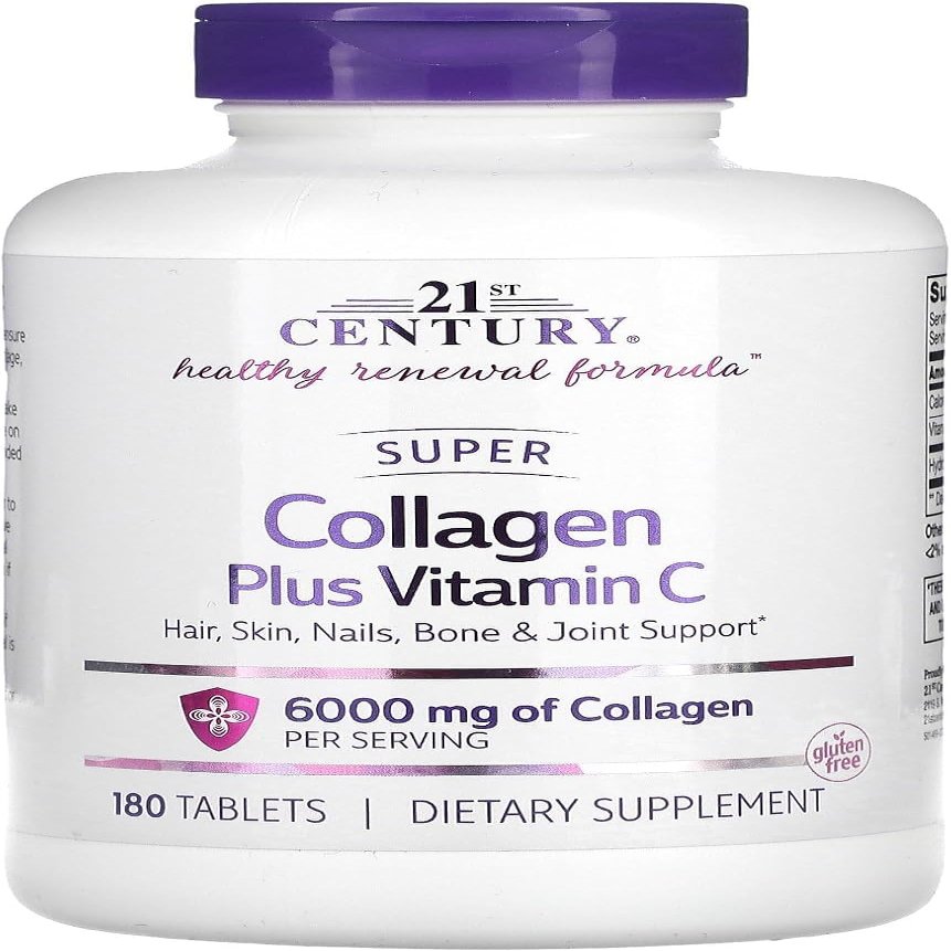 21st Century Super Collagen Plus C - 180 ct, Pack of 2