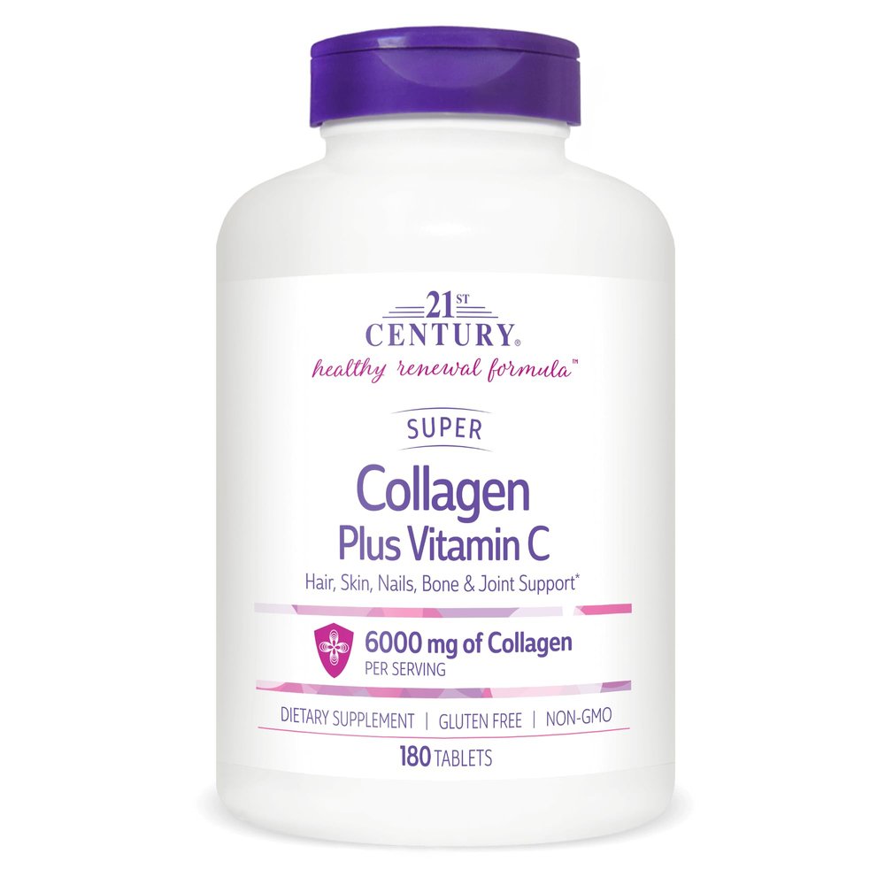 21st Century Super Collagen Plus C - 180 ct, Pack of 3