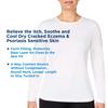 Eczema Clothing, Psoriasis & Sensitive Skin Treatment Shirt for Ladies (SizeXL) White view 2