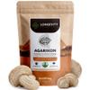 Agarikon Mushroom Powder Supplement 100g | Pure Fruiting Body 10:1 High Strength Extract | 30% Beta-D Glucans | 16,600mg Raw Equivalent Per Serving | Immune, Respiratory & Antioxidant Support view 1