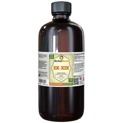 Ze Xie, Water Plantain (Alismatis Orientalis) Tincture, Dried Rhizome Liquid Extract (Brand Name: HerbalTerra, Proudly Made in USA) 32 fl.oz (0.95 l)