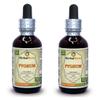 African Cherry Pygeum (Prunus Africana) Tincture, Organic Dried Bark Liquid Extract (Brand Name: HerbalTerra, Proudly Made in USA) 2x2 fl.oz (2x60 ml) view 1