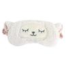 Aisa 3D Sheep Cute Cartoon Design Sleeping Eye Blinder Travel Office Snap Soft Plush Eye Mask White view 1