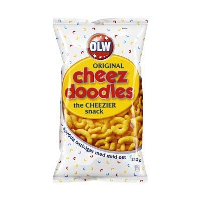 OLW Cheez Doodles Cheesy Corn Snacks 160g
