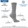 Doctor's Choice Diabetic Socks for Women, Non Binding Extra Wide Crew, Seamless Toe, Loose Fit, Cushioned Support, Neuropathy Relief, Wide Toe Box, Swollen Feet, 4 Pairs 9-11, Medium (Black) view 2