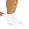Doctor's Choice Diabetic Socks for Women, Non-Binding, Circulatory, Cushioned Support, Soft Stretch, Breathable Fabric, Comfortable Neuropathy Socks for Women, 4 Pairs, 9-11 Medium - (White) view 4