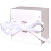 ArtPaperWonders White Party Favor Boxes, Wedding Birthday Boxes with Ribbon view 1