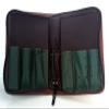 Cigar Case DLX8 in Vintage Leather, Zippered, Enforced and Humidifying view 2