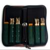 Cigar Case DLX8 in Vintage Leather, Zippered, Enforced and Humidifying view 3