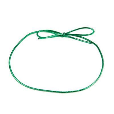 16 Inch Green Metallic Stretch Loops (50)