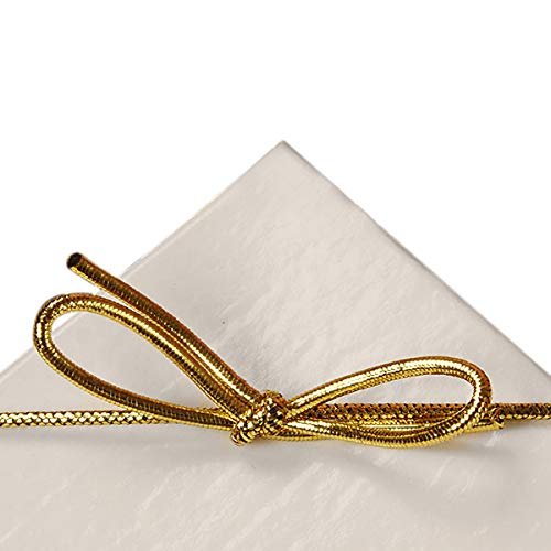 19 Inch Gold Metallic Stretch Loops with Bows (100)