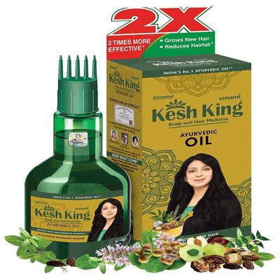 Kesh King Ayurvedic Scalp and Hair Oil, 100ml (Hair Oil, 60ml)