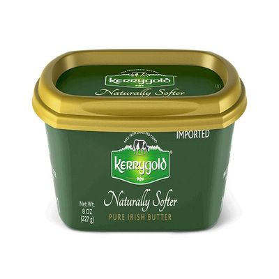 Kerrygold Pure Irish Salted Sweet Cream Butter Tub, 8 Ounce (Pack of 16)