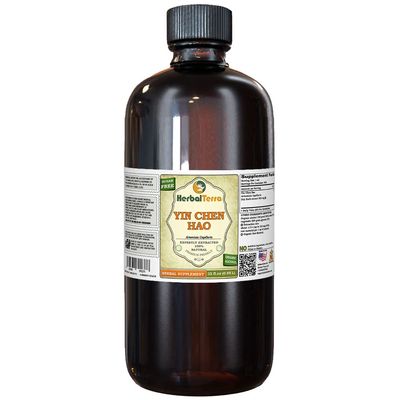 Yin Chen Hao (Artemisia Capillaris) Tincture, Organic Dried Herb Liquid Extract (Brand Name: HerbalTerra, Proudly Made in USA) 32 fl.oz (0.95 l)