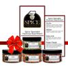 Hummus Seasoning Assortment Set - Contains: 4 Assorted Plastic Jars (1 each of: Greek Seasoning, Harissa, Zesty Lime, and Aleppo Pepper). view 1