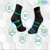 ZaTech Plantar Fasciitis Sock, Compression Socks (Black, Medium) view 4