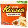 REESE'S Miniatures White Creme Peanut Butter Cups, Candy Share Pack, 10.5 oz view 1