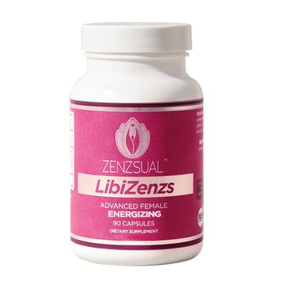 ZENZSUAL Libizenzs Plant-Based Energy Support Supplement for Women Caffeine-Free with Maca Root, Ashwagandha & Ginseng Supports Daily Stamina, Focus & Well-Being 90 Vegan Capsules