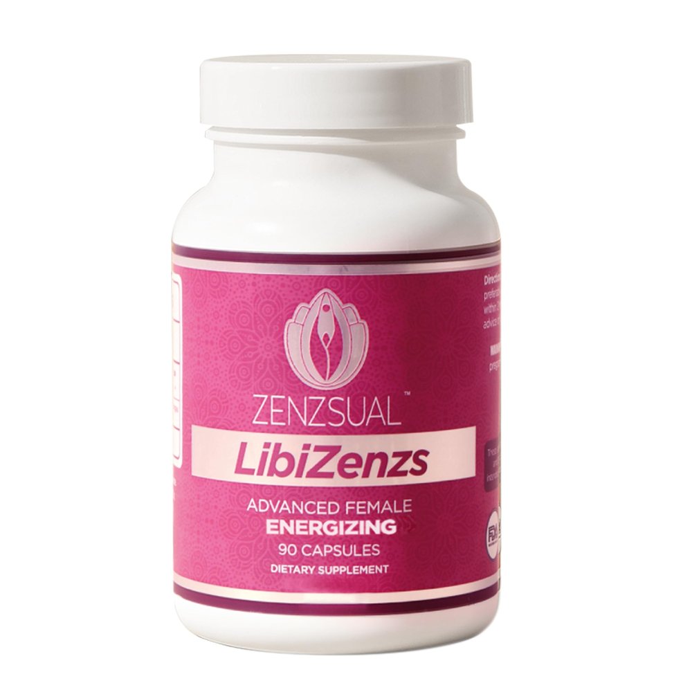 ZENZSUAL Libizenzs Plant-Based Energy Support Supplement for Women Caffeine-Free with Maca Root, Ashwagandha & Ginseng Supports Daily Stamina, Focus & Well-Being 90 Vegan Capsules