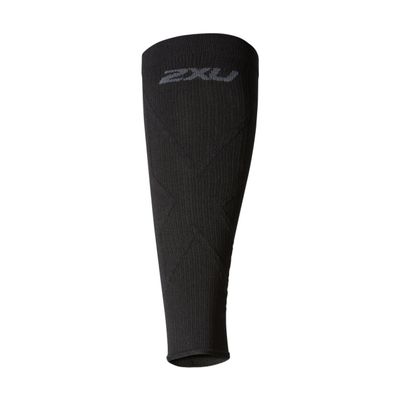 2XU Unisex X Compression Calf Guards - for Lower Leg Support & Recovery - Titanium/Black X-Large
