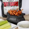 Pop Daddy Flavored Pretzels Sticks, Healthy Gourmet Pretzels Snacks, 7.5oz Individual Bags, 3 Pack, Hot Sauce view 3