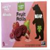 Bear Real Fruit Snack Rolls, Strawberry & Raspberry Variety Pack, 48 Roll (24pk, 2 rolls per Pack) view 1