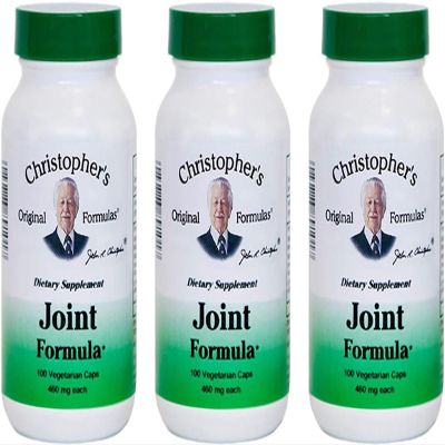 Christopher's Original Formulas Joint Formula 100 Vegetarian Capsules Synergistic Herbal Blend for Joint Support Made in The USA - Pack of 3